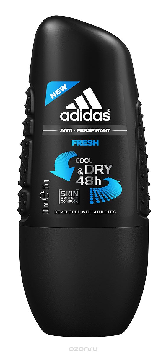 Adidas Дезодорант шариковый "Fresh. Cool & Dry", мужской, 50 мл