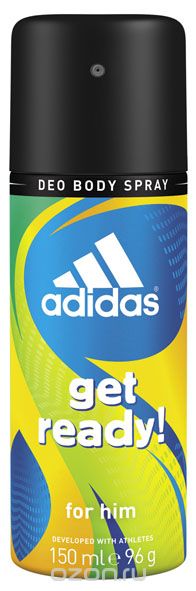 Adidas Дезодорант-спрей "Get Ready!", мужской, 150 мл
