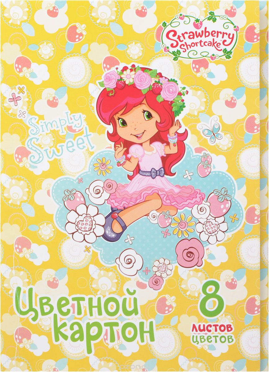 Action! Набор цветного картона Strawberry Shortcake 16 листов