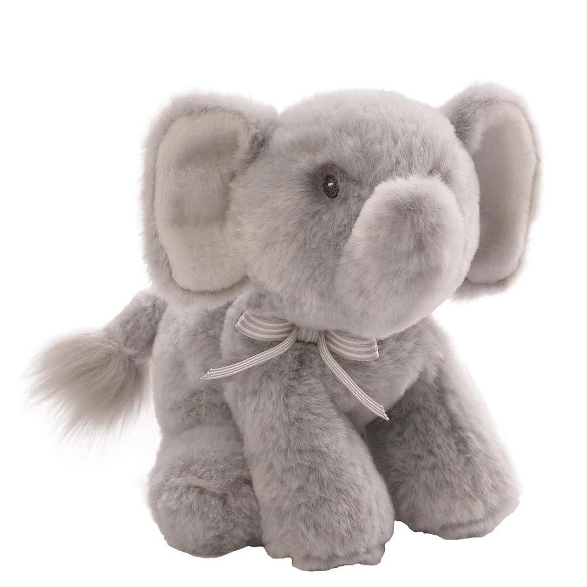 Gund   Oh So Soft Elephant Grey Rattle 18 