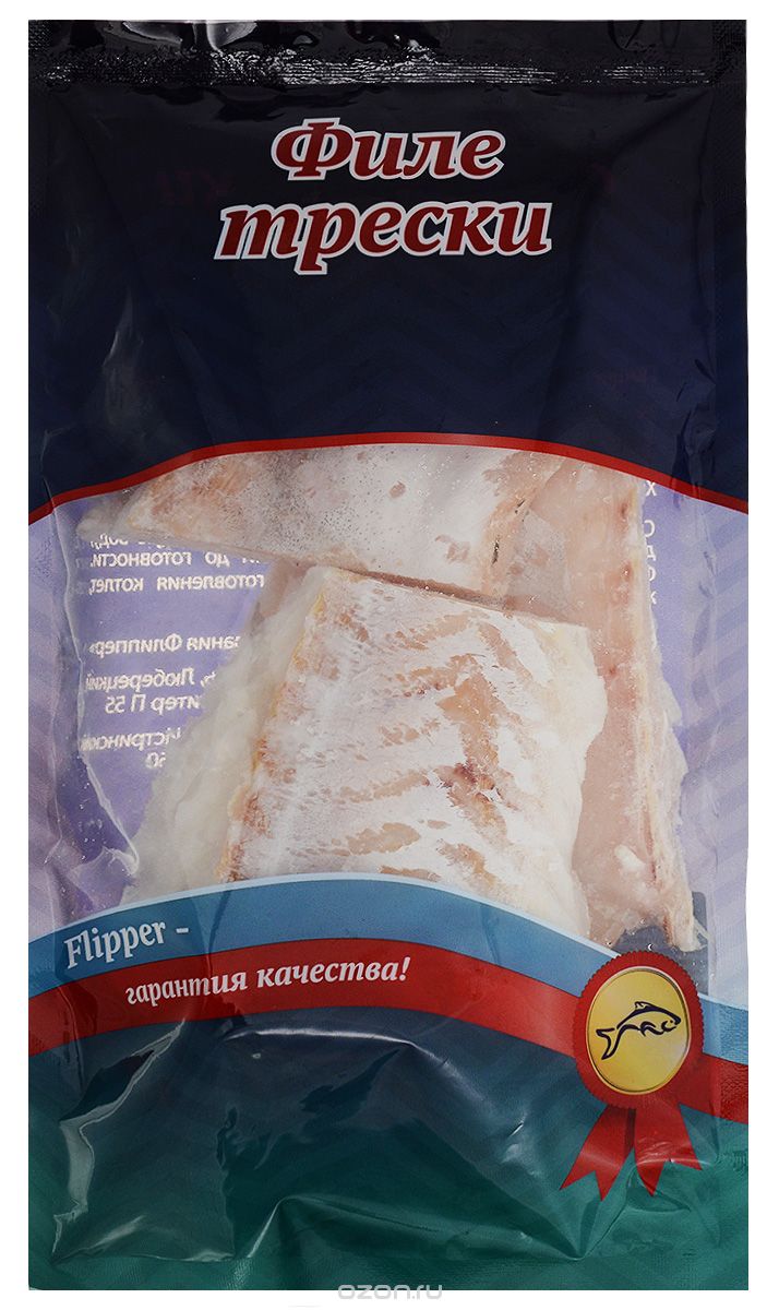 Flipper Треска, филе без кожи, 600 г