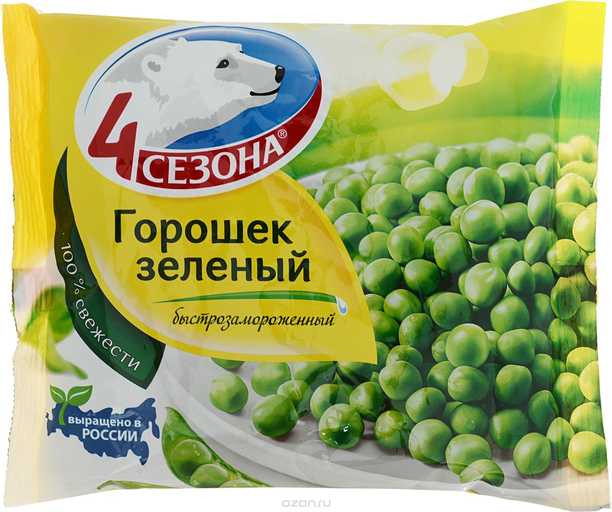 4 Сезона Горошек зеленый, 400 г